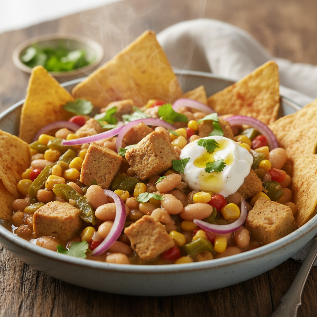 Vegan White 'Chicken' Chili